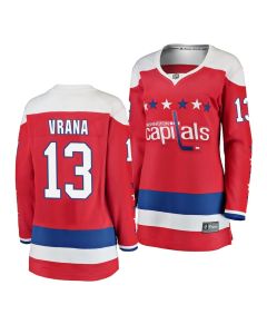 Women's Washington Capitals #13 Jakub Vrana Red Stitched NHL Jersey