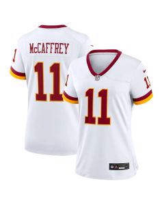 Women's Washington Commanders #11 Luke McCaffrey Nike White Game Super Bowl Era Jersey (White)