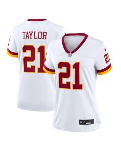 Women's Washington Commanders #21 Sean Taylor Nike White Game Super Bowl Era Jersey (White)