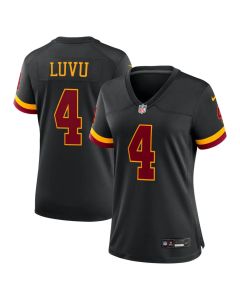 Women's Washington Commanders #4 Frankie Luvu Nike Black Hail Raiser Alternate Game Jersey (Black)