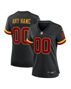Women's Washington Commanders Nike Black Hail Raiser Alternate Custom Game Jersey (Black)