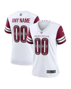 Women's Washington Commanders White Game Custom Jersey (White)