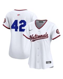Women's Washington Nationals #42 Jackie Robinson Nike White Home 2025 Jackie Robinson Day Limited Jersey
