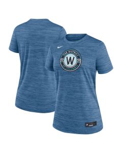 Women's Washington Nationals Blue 2025 City Connect Authentic Collection Velocity Performance T-Shirt