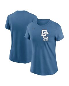 Women's Washington Nationals Blue 2025 City Connect Wordmark T-Shirt (Blue)