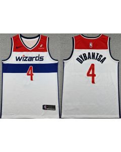 Women's Washington Wizards #4 AJ Dybantsa White 2026 Association Edition Draft Stitched Basketball Jersey