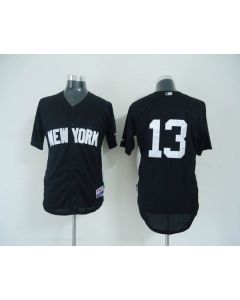 Yankees #13 Alex Rodriguez Black 2011 Road Cool Base BP Stitched MLB Jersey