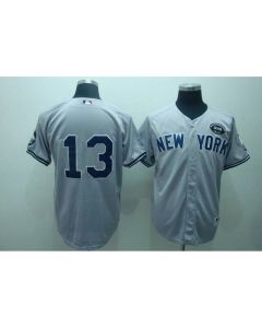 Yankees #13 Alex Rodriguez Grey GMS The Boss Stitched MLB Jersey