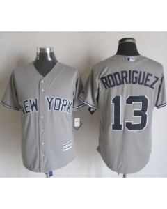 Yankees #13 Alex Rodriguez Grey New Cool Base Stitched MLB Jersey