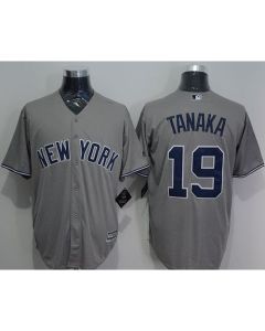 Yankees #19 Masahiro Tanaka Grey New Cool Base Stitched MLB Jersey
