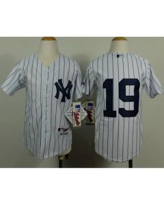 Yankees #19 Masahiro Tanaka White Stitched Youth MLB Jersey