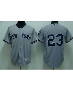 Yankees #23 Don Mattingly Stitched Grey MLB Jersey