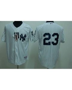 Yankees #23 Don Mattingly Stitched White MLB Jersey