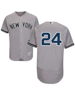 Yankees #24 Gary Sanchez Grey Flexbase Authentic Collection Stitched MLB Jersey