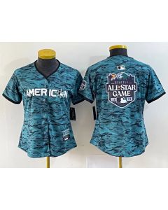 Youth 2023 All-star Teal Big Logo Stitched Baseball Jersey