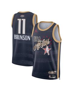 Youth 2026 NBA All-Star #11 Jalen Brunson Navy Game Swingman Jersey (Navy)