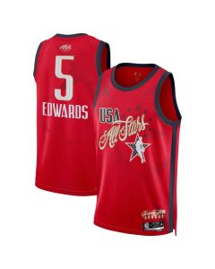 Youth 2026 NBA All-Star #5 Anthony Edwards Red Game Swingman Jersey (Red)