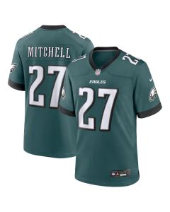 Youth #27 Quinyon Mitchell Midnight Green Philadelphia Eagles Player Game Jersey (Green Midnight)