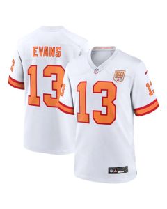 Youth '76 Tampa Bay Buccaneers #13 Mike Evans White 50th Season Game Jersey (White)