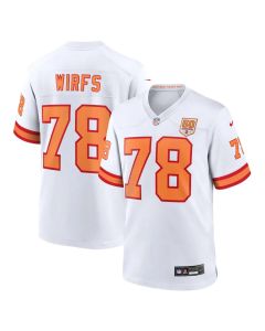Youth '76 Tampa Bay Buccaneers #78 Tristan Wirfs White 50th Season Game Jersey (White)