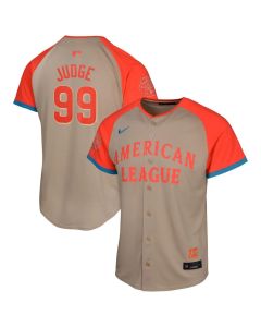 Youth American League #99 Aaron Judge Cream 2024 MLB All-Star Game Limited Player Jersey