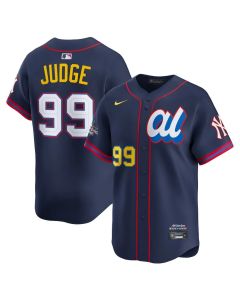 Youth American League #99 Aaron Judge Navy 2025 All-Star Edition Limited Player Jersey (Navy)