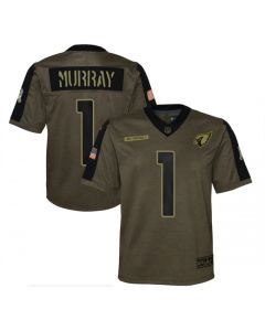 Youth Arizona Cardinals #1 Kyler Murray 2021 Olive Salute To Service Limited Stitched Jersey