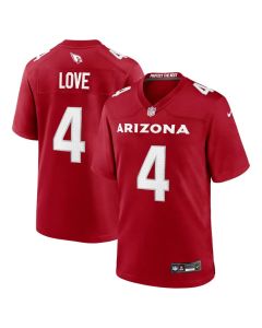 Youth Arizona Cardinals #4 Jeremiyah Love Red 2026 NFL Draft Game Jersey (Red)