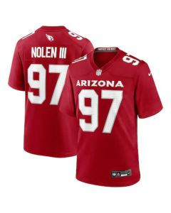 Youth Arizona Cardinals #97 Walter Nolen Cardinal 2025 NFL Draft First Round Pick Game Jersey