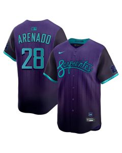 Youth Arizona Diamondbacks #28 Nolan Arenado Purple 2025 City Connect Limited Jersey (Purple)