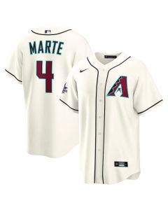 Youth Arizona Diamondbacks #4 Ketel Marte Cream 2025 MLB All-Star Game Home Replica Player Jersey (Cream)