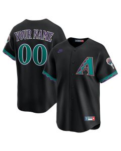 Youth Arizona Diamondbacks Nike Black Throwback Cooperstown Collection Limited Custom Jersey