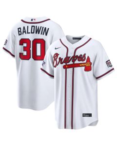 Youth Atlanta Braves #30 Drake Baldwin Nike White 2026 All-Star Game Replica Jersey