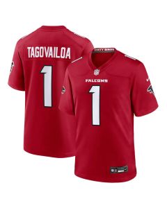 Youth Atlanta Falcons #1 Tua Tagovailoa Nike Red Game Jersey
