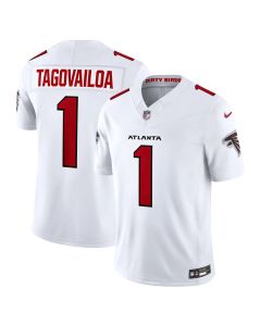 Youth Atlanta Falcons #1 Tua Tagovailoa Nike White Vapor F.U.S.E. Sewn Down Limited Jersey