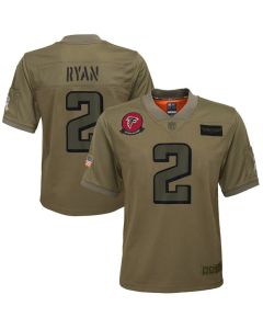 Youth Atlanta Falcons #2 Matt Ryan 2019 Camo Salute To Service Stitched NFL Jersey