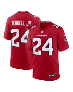 Youth Atlanta Falcons #24 A.J. Terrell Nike Red Game Jersey (Red)