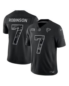 Youth Atlanta Falcons #7 Bijan Robinson Nike Black 2026 Salute to Service Vapor F.U.S.E. Limited Jersey