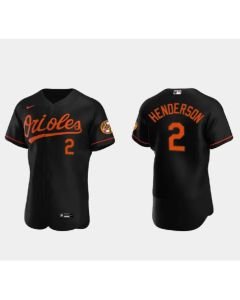 Youth Baltimore Orioles #2 Gunnar Henderson Black Flex Base Stitched Baseball Jersey