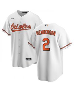 Youth Baltimore Orioles #2 Gunnar Henderson White Cool Base Stitched Jersey