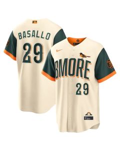 Youth Baltimore Orioles #29 Samuel Basallo Nike Natural 2026 City Connect Stadium Jersey (2026)