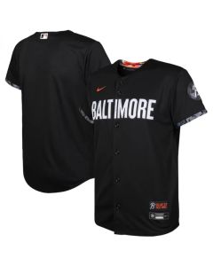 Youth Baltimore Orioles Blank Black 2023 City Connect Stitched Baseball Jersey