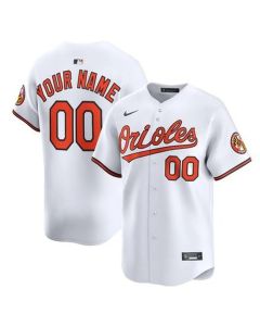Youth Baltimore Orioles Nike White Home Custom Limited Jersey