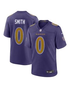 Youth Baltimore Ravens #0 Roquan Smith Purple Alternate Game Jersey