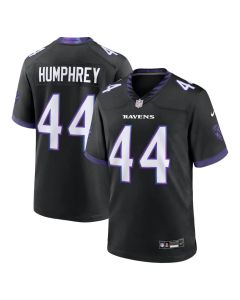 Youth Baltimore Ravens #44 Marlon Humphrey Nike Black Alternate Game Jersey (Black)