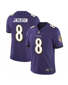 Youth Baltimore Ravens #8 Lamar Jackson Purple Vapor Untouchable NFL Jersey