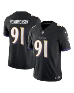Youth Baltimore Ravens #91 Trey Hendrickson David Black Vapor F.U.S.E. Limited Jersey