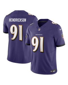 Youth Baltimore Ravens #91 Trey Hendrickson David Purple Vapor F.U.S.E. Limited Jersey