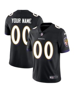 Youth Baltimore Ravens ACTIVE PLAYER Custom Black Vapor Untouchable Limited Stitched Jersey