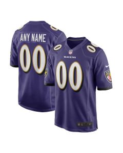 Youth Baltimore Ravens Nike Purple Game Custom Jersey (Purple)